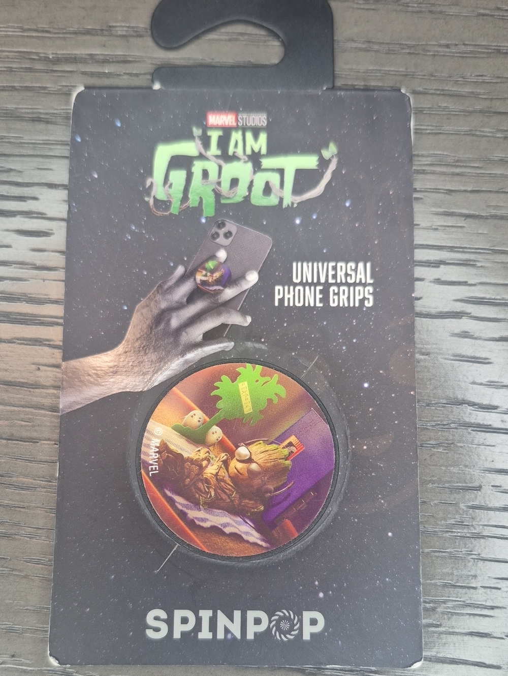 Marvel I Am Groot SpinPop Phone Grip - Purple, Green, Orange